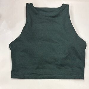 Old Navy Dark Green Cropped High Neck Tank